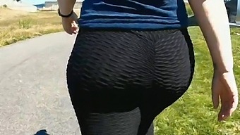 Mature Mother'S Revealing Leggings And Wetting In Public