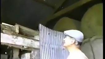 Petite French Girl Gets Fucked By Older Farmer In A Group