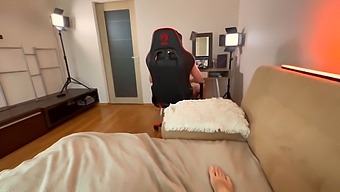 Caught My Partner Pleasuring Himself, And Stepped In To Assist. Watch The Entire Video On Xvideo Red