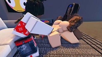 Makima Experiences A Gangbang And Gets Blacked On In Roblox
