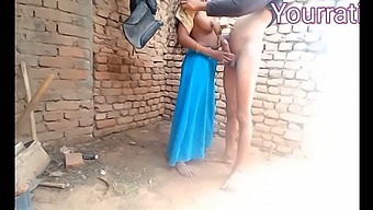 Indian Couple Enjoys Outdoor Intimacy In Marriage