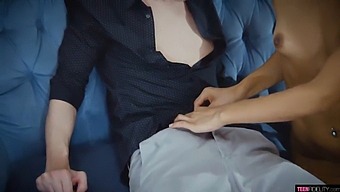 Young Cheating Girl Covered In Semen