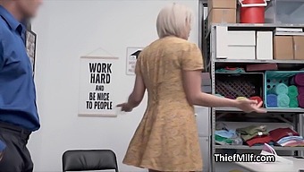 A Police Officer Vigorously Has Sex With A Well-Endowed Middle-Aged Woman In His Workplace