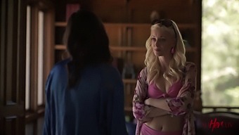 Brunette Beauties Explore Each Other'S Bodies In A Romantic Encounter